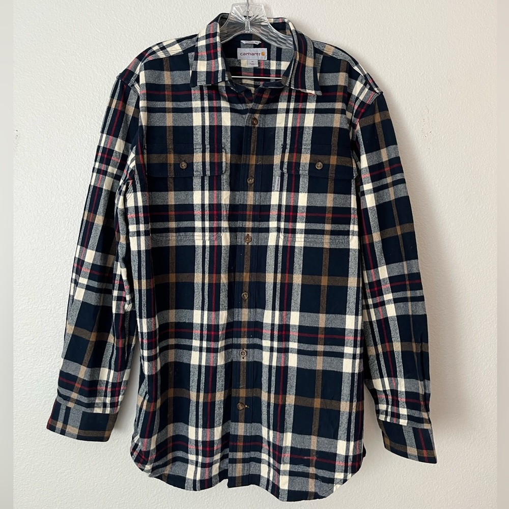 CARHARTT, Men’s strong button down flannel, OG fit, size Medium